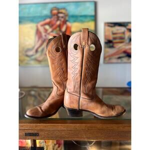 Vintage Acme Western Leather Cowboy Cowgirl Boots - Size 8.5